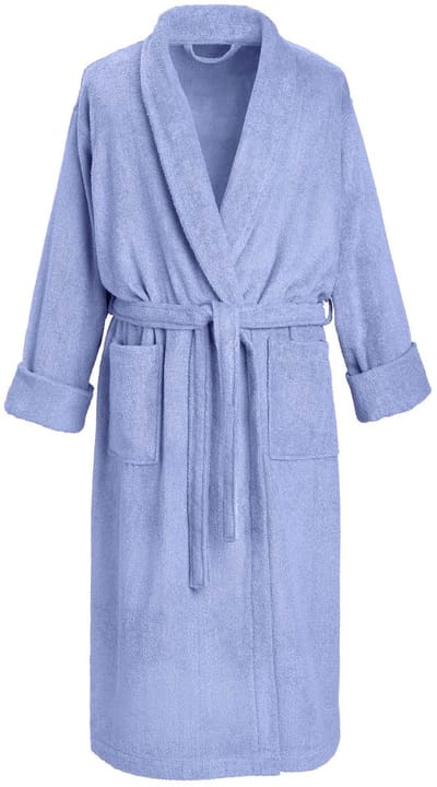 De Witte Lietaer Badjas Etrusk Sky Blue - S - Unisex - Katoen - Blauw
