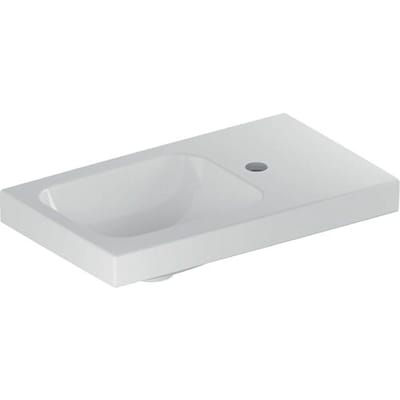 Geberit iCon Light wash hand basin 53 cm with shelf and tap hole right 501.832.00.1