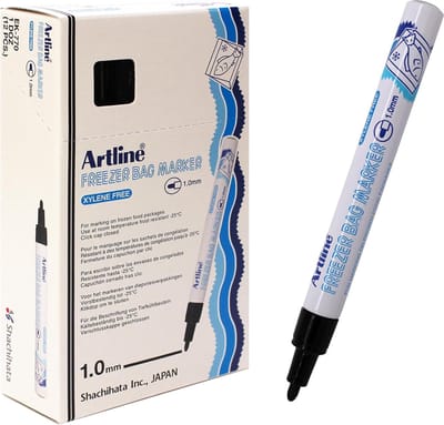 ARTLINE Freezer 770 - Permanent Marker - Doos van 12 stuks - 1,0 mm Lijndikte - Blauw