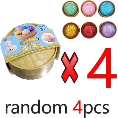 Hete Kleurrijke Dumpling Squishies Stressballen Herbruikbaar Lage Terugslag Decompressie Speelgoed Deegbal Opvallend Huisornament Cadeaus