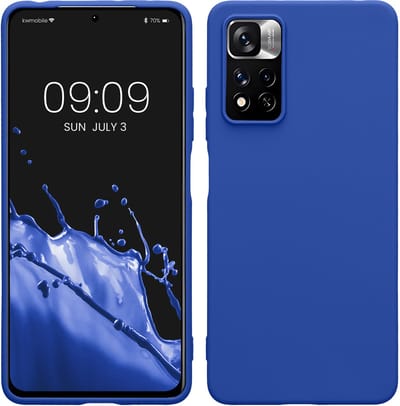 kwmobile telefoonhoesje geschikt voor Xiaomi Redmi Note 11 Pro / Note 11 Pro (5G) / Note 12 Pro (4G) - Hoesje voor smartphone - Back cover in Baltisch blauw