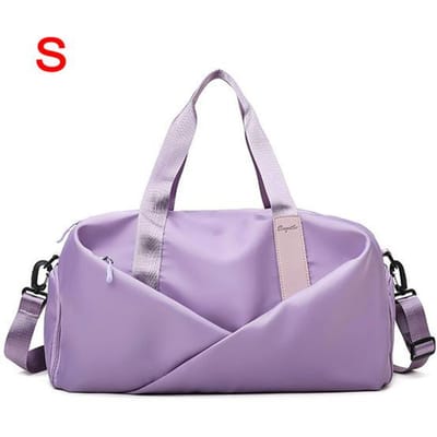 Vrouwen Sport Gymtas Reis Droog Nat Tas Handtas Praktische Multifunctionele Zwemtas Schouder Messenger X393A S paars