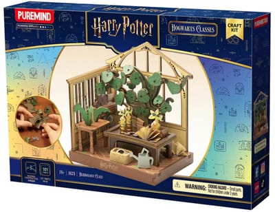 Harry Potter Herbology Class - Modelbouwpakket - Houten 3D Puzzel - Bouwpakket - Constructiespeelgoed - DIY Pakket Hout - Bouwset - Modelbouw voor Volwassenen en Kinderen - Miniatuur