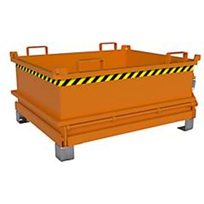 Bauer Mini-klapbodemcontainer MSB 400 - 1200 x 1000 x 625 mm - geeloranje RAL 2000