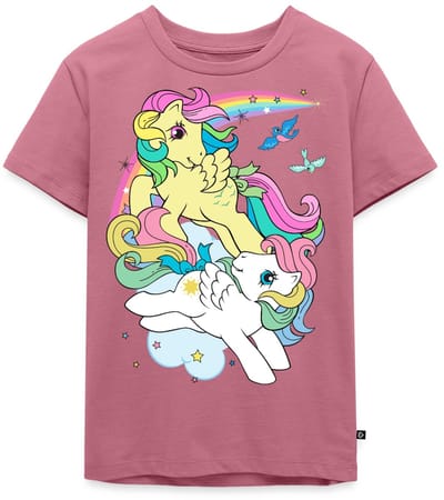 My Little Pony Retro Pony's Met Gekleurde Manen Premium T Shirt Kinderen