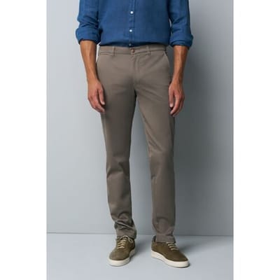 Meyer Broek M5 Chino Light Summer Twill Comfort Stretch Taupe / male