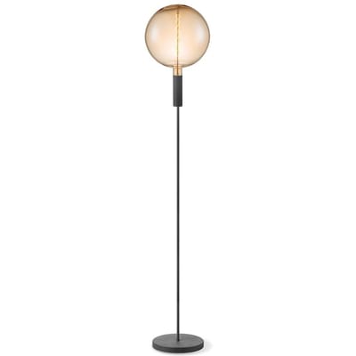 Home Sweet Home - Design vloerlamp Sola - staande lamp geschikt voor E27 LED lichtbron - Zwart - 25/25/130cm - geschikt voor woonkamer, slaapkamer