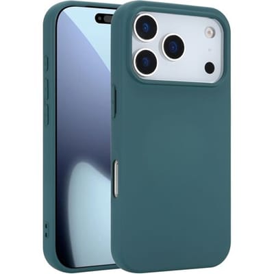 ShieldCase siliconen back cover geschikt voor iPhone 17 Pro (donkergroen) – zacht hoesje met premium bescherming, perfecte pasvorm en stijlvol design