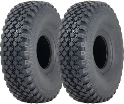 4,00 x 4 Journey 6-laags blokband met binnenband, 160 kg, 60 PSI, voor luchthaventrekkers (set van 2)