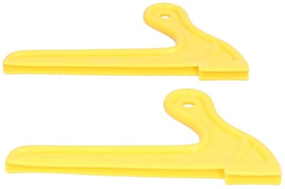 Veiligheid Duwstokken - Werkplaats Hulpmiddelen - Houtbewerking Bescherming - Ergonomische Handgreep - 2 Stuks - Oranje