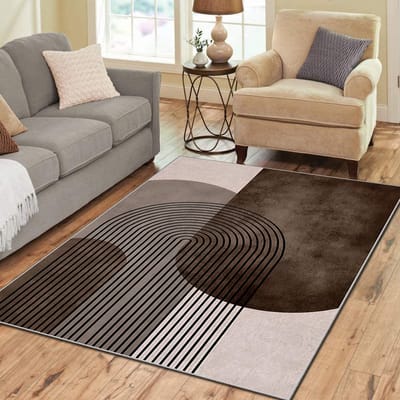 Zeo Wood - Vloerkleed - Tapijt Woonkamer - Vloerkleed 120*180 cm - Anti Slip - Machinewasbaar