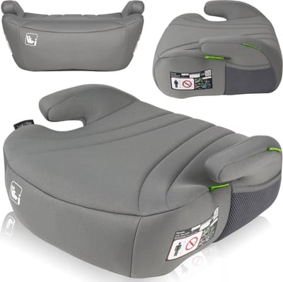 Lionelo Luuk i-Size - Zitverhoger Auto 6-12 Jaar / 125-150 cm - Brede Stoelverhoger met EPE-schuim - Ergonomische armleuningen - Wasbare hoes - Autozitje