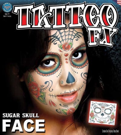 Partychimp Neptatoeage Costume Kits Sugar Skull Polyester
