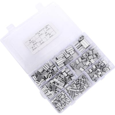 315 stuks Aluminium Krimp Lus Huls M1.2 M1.5 M2 M2.5 M3 M4 M5 M6 Hardware Onderdelen