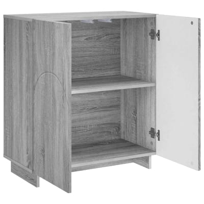 vidaXL - Dressoir - Grijs - Sonoma - 67 - x - 34,5 - x - 75 - cm - Bewerkt - hout