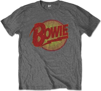 David Bowie - Diamond Dogs Logo Kinder T-shirt - Kids tm 6 jaar - Grijs