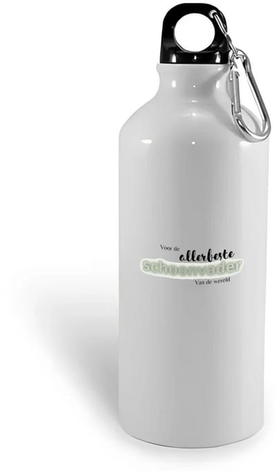 Hacebo® - voor de allerbeste schoonvader van de wereld waterfles - Papa - de beste schoonvader - vader cadeautjes - vaderdag - verjaardagscadeau - verjaardag - cadeau - geschenk - kado - gift - vader artikelen - water fles - 400ML