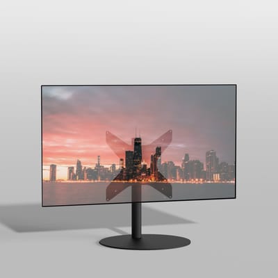 TV vloerstatief SPHERE 60 Design Tv standaard Trendy Zwart Staal 32-65” - VESA 400x400