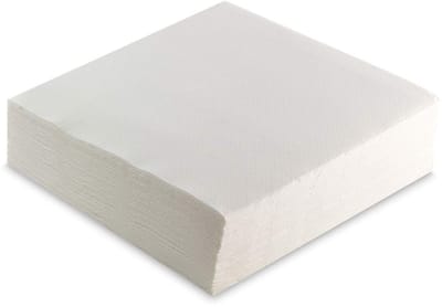 Famanu - Luxe Servetten – 50 stuks 40x40 cm – Wit – 2-laags – Herbruikbaar voor Horeca en Diner