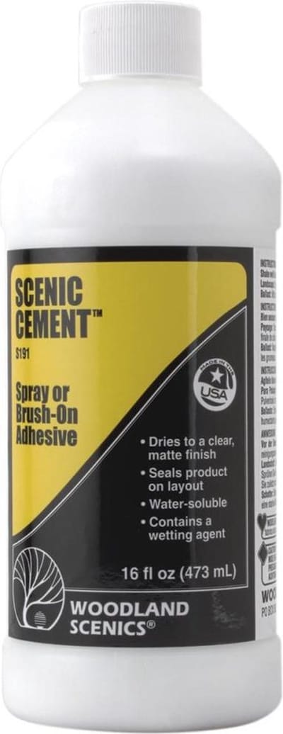 Woodland Scenics S191 Scenic Cement – Kant-en-Klare Scenery Lijm 473 ml voor Modelspoor, Diorama & Modelbouw