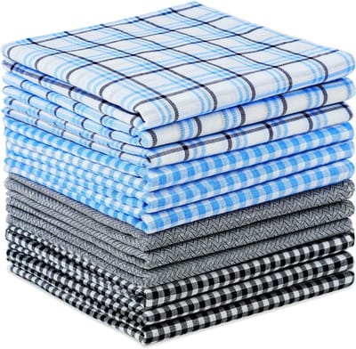 Zachte heren katoenen zakdoek 40x40 cm - 12 of 15 stuks in diverse designs