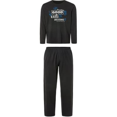 Lidl Heren pyjama (Zwart, S)