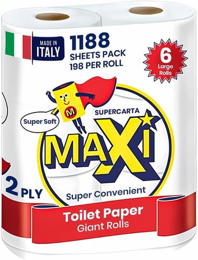 Hygiënisch Papier - Toiletpapier Grote Rollen - Dagelijks Gebruik - Extra Zacht - 6 Rollen - Wit