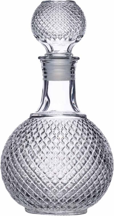 KitchenCraft BarCraft Geslepen glazen karaf voor whisky en brandy - 1 liter