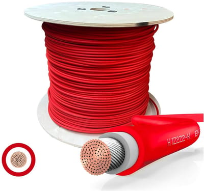 Zonnepaneel Kabel 6 mm² H1Z2Z2-K per Meter Rood Zwart Blauw