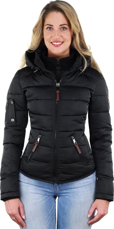 Versano Shamila New Generation Korte Dames Winterjas XS - Zwart