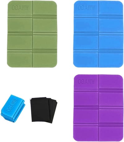 Vouwbare Zitkussens Set van 3, Lichtgewicht Schuim Kussen voor Buiten, Perfect voor Kamperen, Picknicken en Backpacken