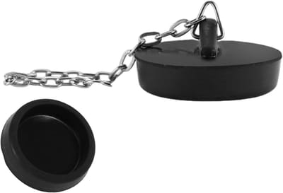Afvoerstopper Rubber - Gootsteen Stop - Water Dicht Maken - Hittebestendig Materiaal - 4.5 cm - Zwart