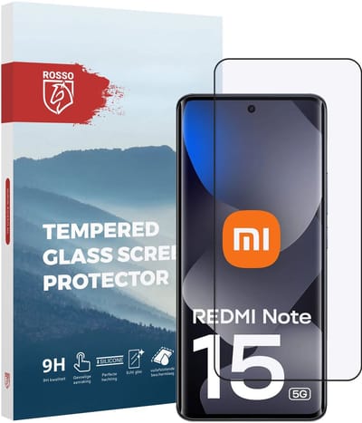 Rosso Screen Protector Geschikt voor Xiaomi Redmi Note 15 | 9H Tempered Glass | Glasplaatje | Beschermlaag | Beschermglas | 9H Hardheid