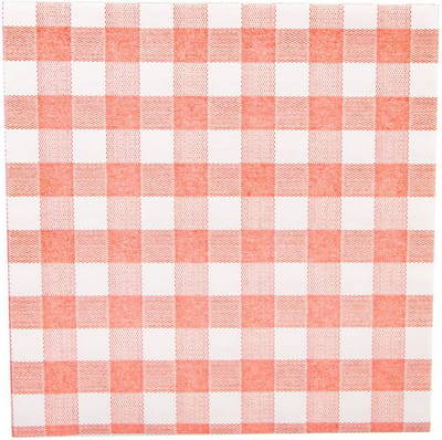 servetten rood/wit , 33x33 cm, 1 laags. 200 stuks