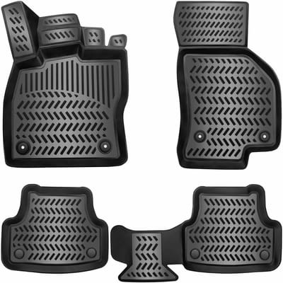 3D Rubber Automatten voor RENAULT CAPTUR 2020-2026 [II] - geurloos & op maat - hoge rand