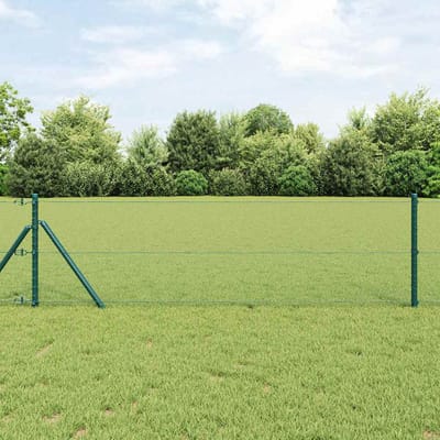 vidaXL - zeshoekig - gaashek - met - grondbevestiging - 10 - x - 0,6 - m - Groen - Mesh