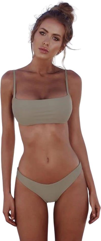 Trendy Bikini Set | Swimwear / Zwemkleding | 2-Delige Set | Groen - L