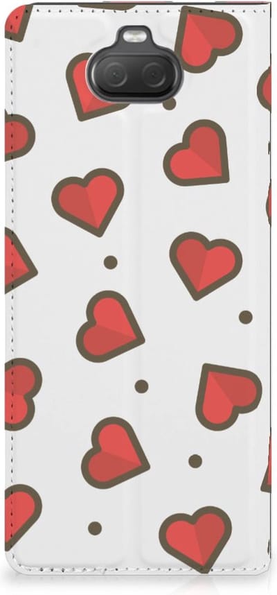 Sony Xperia 10 Hoesje met Magneet Hearts