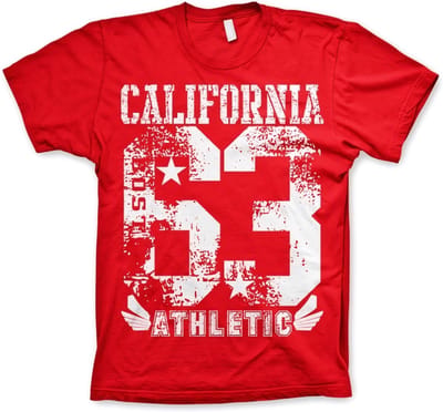 Hybris California 63 sport-T-shirt rood