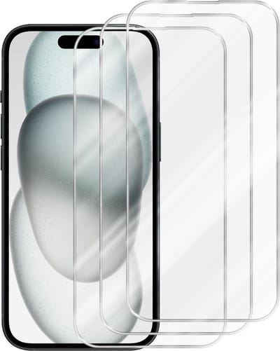 Cadorabo 3x Screenprotector geschikt voor Apple iPhone 16 - Beschermende Pantser Film in KRISTALHELDER - Getemperd (Tempered) Display beschermend glas in 9H hardheid met 3D Touch