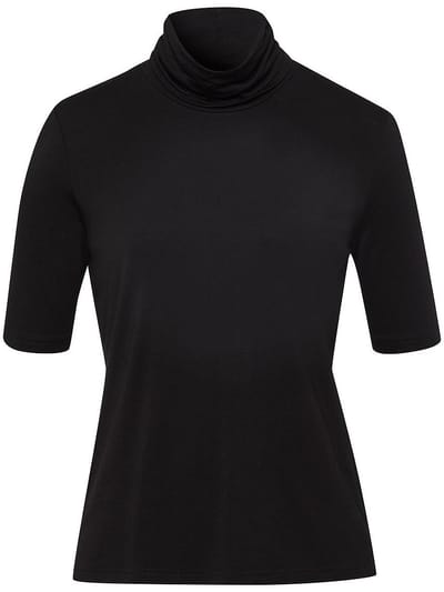 Colshirt Van Peter Hahn zwart