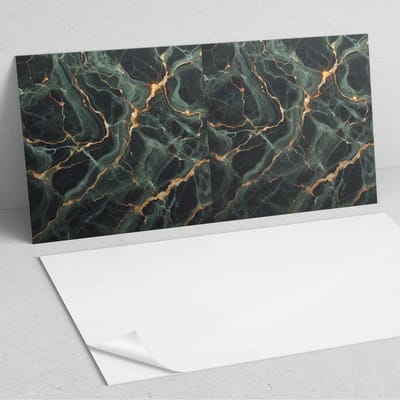 Coloray Wandpanelen Zelfklevend - Marmerpatroon met aderen PVC Wandpaneel - 100 cm x 50 cm - Groente Wandbekleding Zelfklevend - 1 stuk - Texturen Wandpanelen Zelfklevend - Wandbord Keuken - Wandpaneel Badkamer