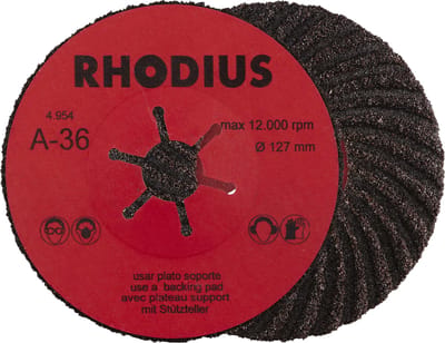 Fiberschijf - Afbraamschijf - Korrel 36 - Rhodius - 1 stuks