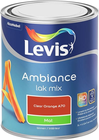 Levis - Ambiance Lak Mat Mix - Clear Orange A70 - Mengverf - 1 L