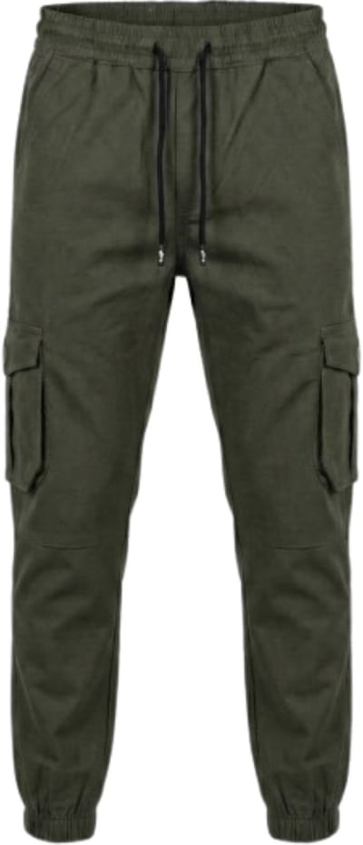 Hitman Cargo Broek Heren - Joggingbroek Heren - Trainingsbroek Heren - Sportbroek Heren - Katoen - Diepe Zakken - Groen - Maat S