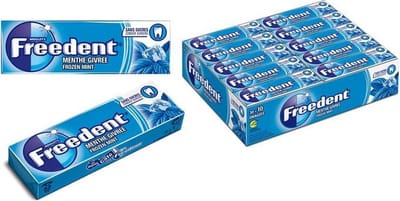 Freedent Menthe Givree Frozen Mint Blue - Kauwgom - 30 x 10