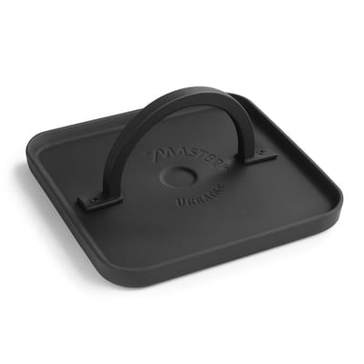 Maysternya Vierkante Hamburgerpers Gietijzer Ø21 cm – Zware Vleespers 3,5 kg – Burgerpers voor BBQ, Grill & Keuken – Gietijzeren Burger Maker – Burger Pers – Zwart