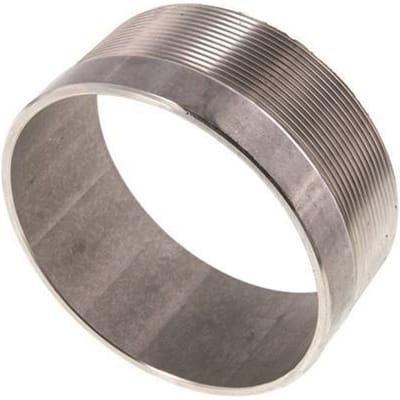 R 4'' Buitendraad x 114.3mm RVS Pijpnippel met Las uiteinde 20 Bar DIN 2982 - 50mm - FL2S-MS-ST-400R-114P3-50L