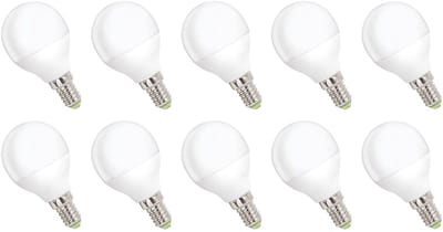 Spectrum LED Kogellamp E14 4W - 230V - 340 Lumen - 4000K Neutraal Wit - Natuurlijk Licht - Energiezuinig - 10 stuks