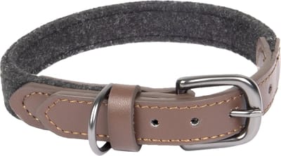 Flamingo Yura - Halsband Honden - Halsband Yura Zwart/bruin S 29-35cm 20mm - 1st - 131339 - 1st